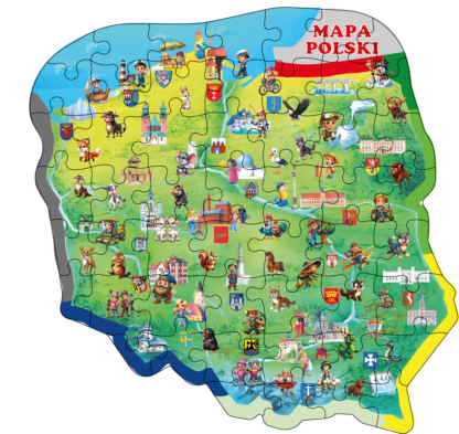 puzzle mapa polski